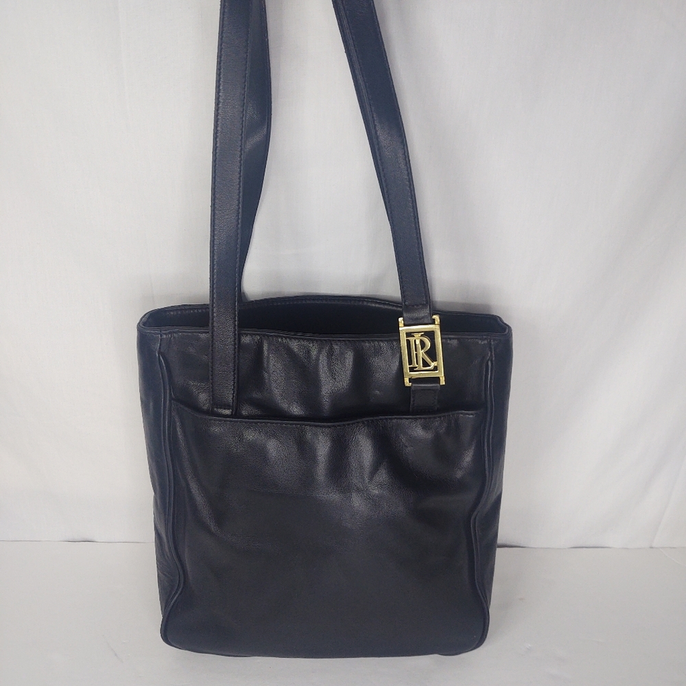 Vtg LRL Leather Shoulder Boho Bag Purse